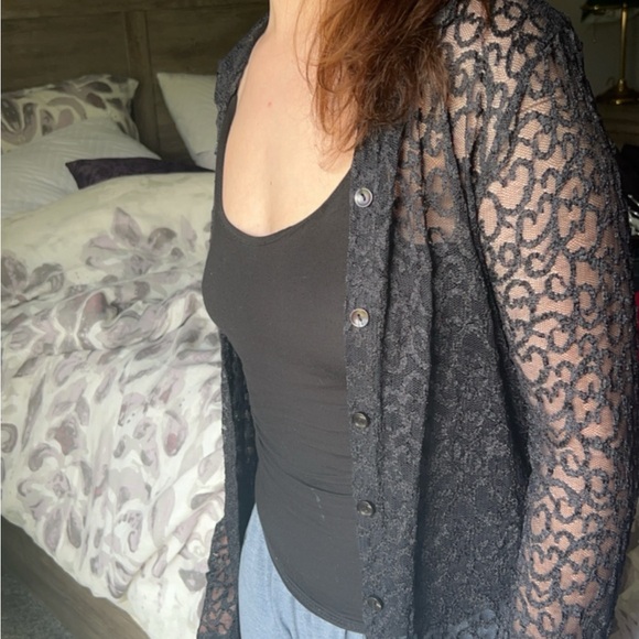 Black see through top - Picture 3 of 8